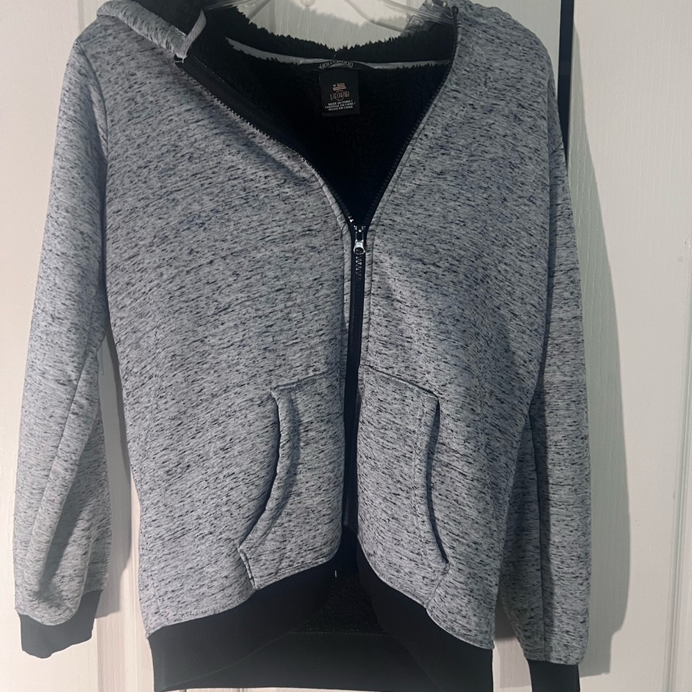American Eagle Grey Zip-Up Hoodie